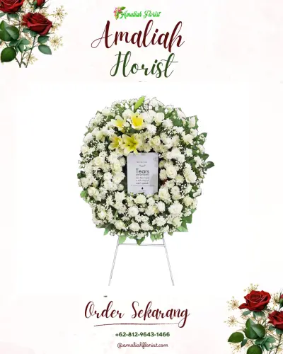 Krans Bunga Duka Cita di Kedungsukun